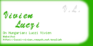vivien luczi business card